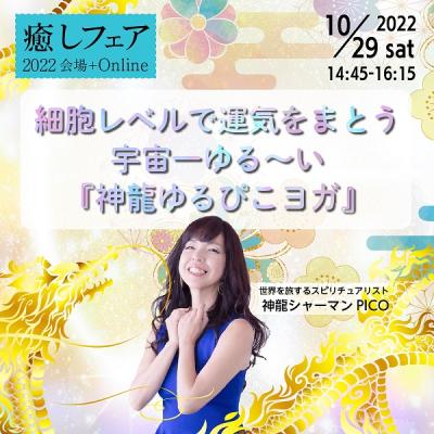 【癒しフェア東京2022】身体も心も一瞬で緩んでいく! 宇宙一ゆる〜い『神龍ゆるぴこヨガ』ーPICO